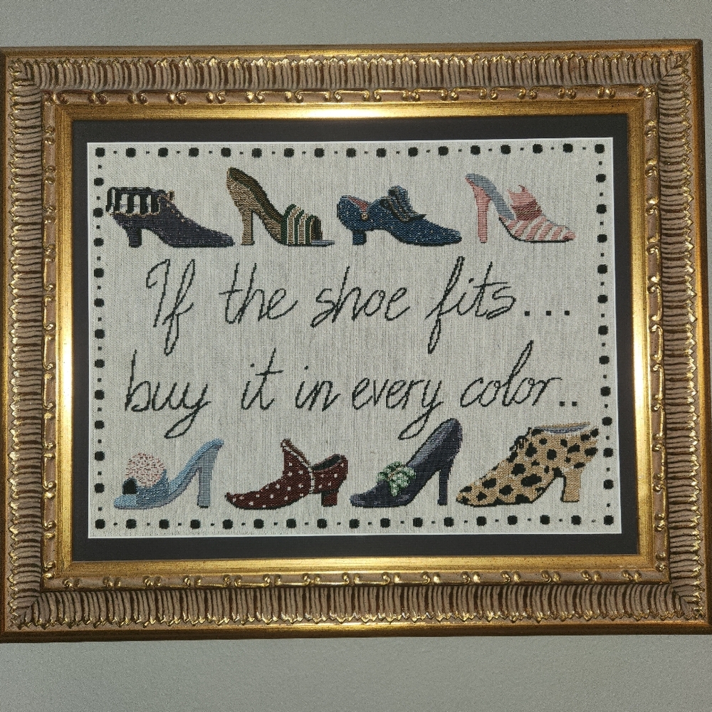 Handmade 1975 Cross stitch Custom Frame